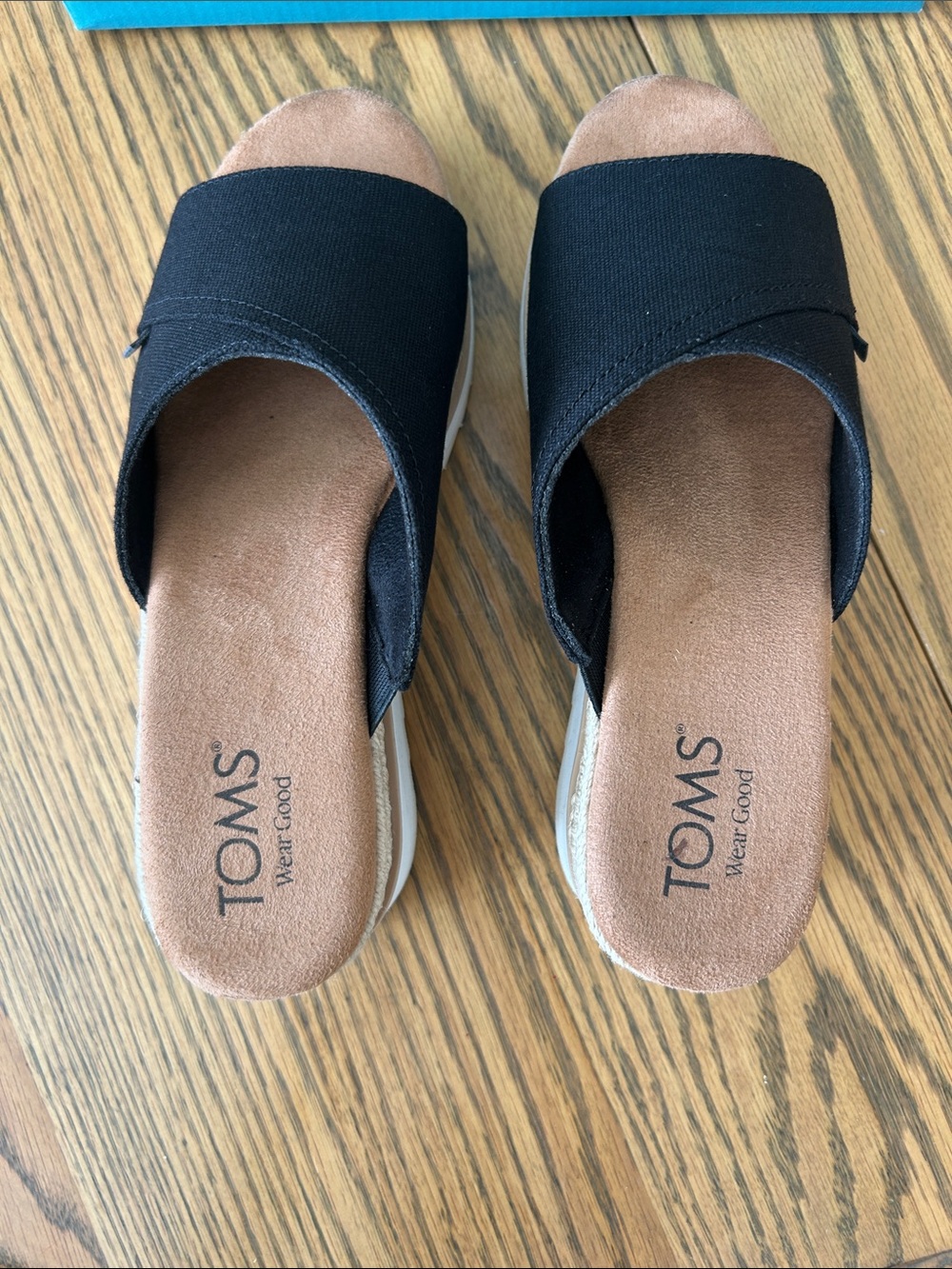 TOMS Carmen Wedge Slip-On Sandals, size 7.5, NIB - Picture 8 of 11